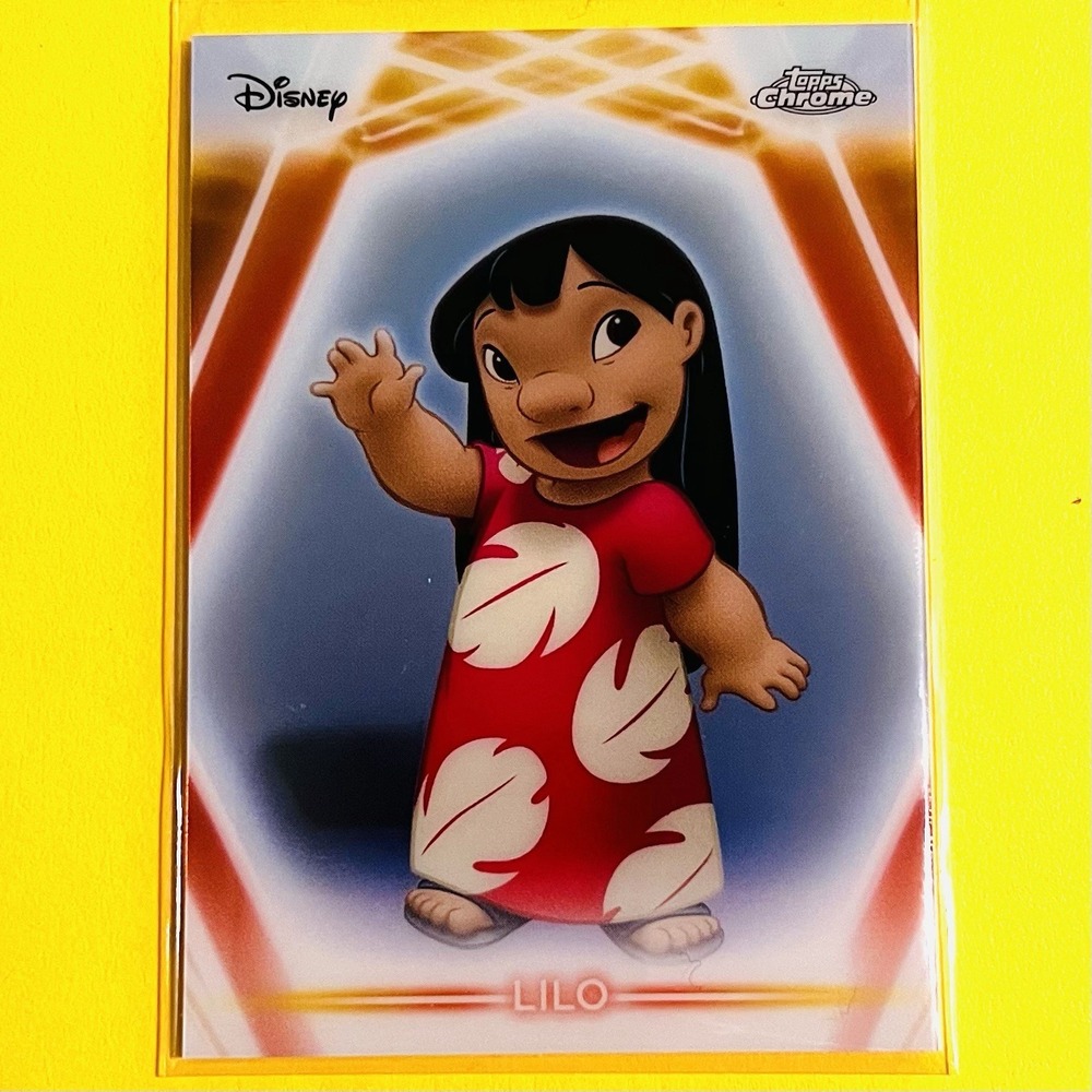 2026 Topps Disney Neon Chrome Neon Etch Lilo #CNE-15 Lilo & Stitch Insert